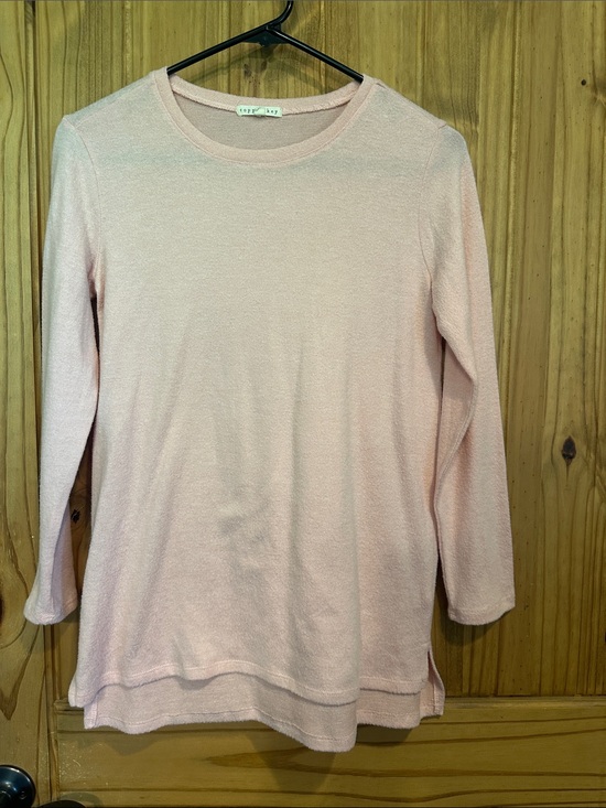 Copper Key Tops - Copper Key Blush Pink Long Sleeve Lightweight Knit Top